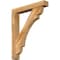 Ekena Millwork Olympic Block Rough Sawn Bracket w/ Offset Brace, Western Red Cedar, 6"W x 36"D x 44"H BKT0604X36X44OLY05RWR - alternate 1